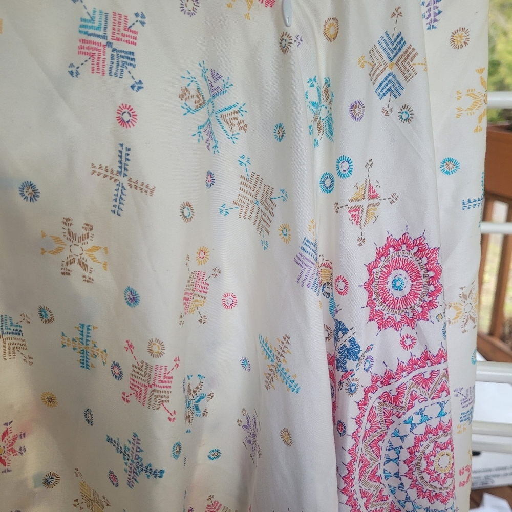 EUC Peruvian Connection Women's Size 12 White Skirt. - Picture 7 of 10